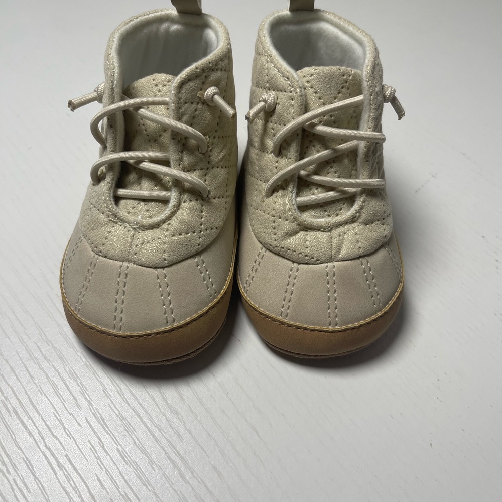 Carter's Beige and Tan Baby Walker Shoes